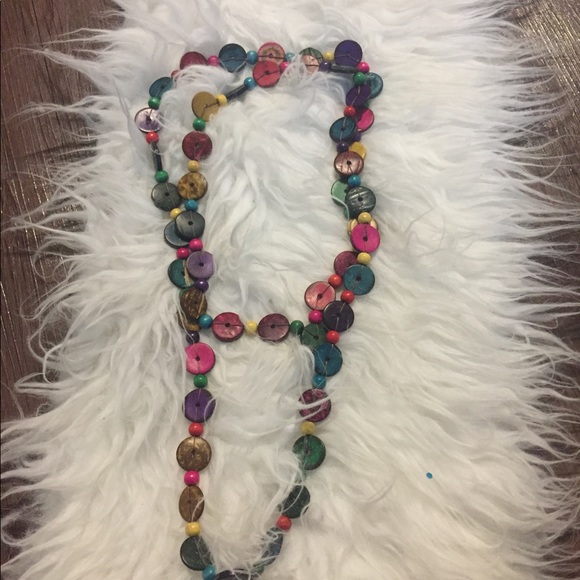 Wooden colorful necklace multipurpose - Picture 3 of 5